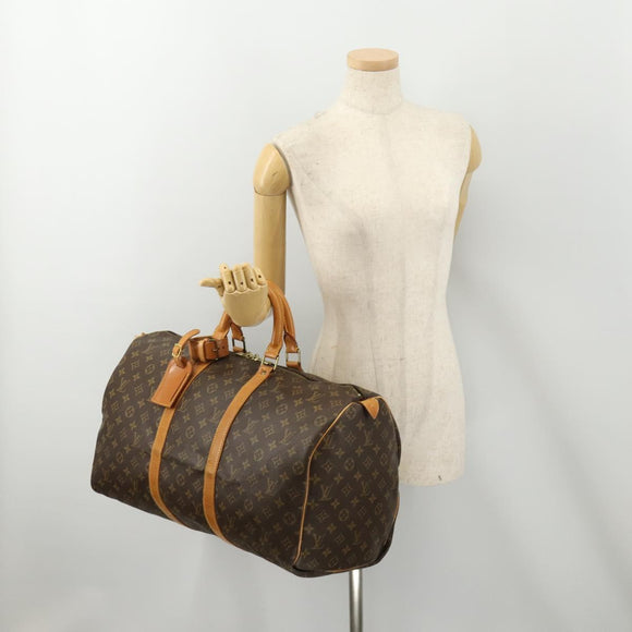 LOUIS VUITTON Monogram Keepall 50 Boston Bag M41426 LV Auth 178155
