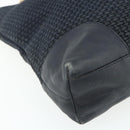BOTTEGA VENETA Shoulder Bag straw Navy Gold Auth 178160-14