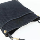 BOTTEGA VENETA Shoulder Bag straw Navy Gold Auth 178160-6
