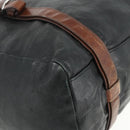 PRADA Tote Bag Leather Black Silver Auth 178161-16