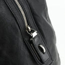 PRADA Tote Bag Leather Black Silver Auth 178161-17