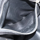PRADA Tote Bag Leather Black Silver Auth 178161-23