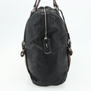 PRADA Tote Bag Leather Black Silver Auth 178161-3