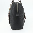 PRADA Tote Bag Leather Black Silver Auth 178161-4