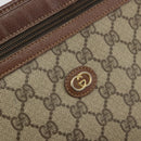 GUCCI GG Supreme Clutch Bag PVC Beige Gold 014 115 6063 Auth 178169-12