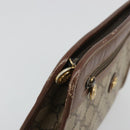 GUCCI GG Supreme Clutch Bag PVC Beige Gold 014 115 6063 Auth 178169-13