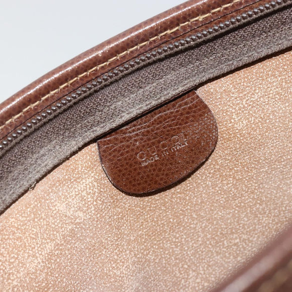 GUCCI GG Supreme Clutch Bag PVC Beige Gold 014 115 6063 Auth 178169