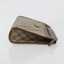 GUCCI GG Supreme Clutch Bag PVC Beige Gold 014 115 6063 Auth 178169-4