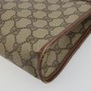GUCCI GG Supreme Clutch Bag PVC Beige Gold 014 115 6063 Auth 178169-8