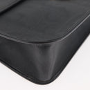 Christian Dior Trotter Canvas Shoulder Bag PVC Black Gold Auth 178171-9