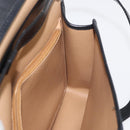 Christian Dior Trotter Canvas Shoulder Bag PVC Black Gold Auth 178171-20
