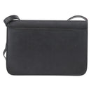 Christian Dior Trotter Canvas Shoulder Bag PVC Black Gold Auth 178171-2