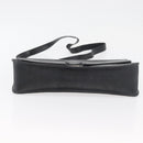 Christian Dior Trotter Canvas Shoulder Bag PVC Black Gold Auth 178171-5
