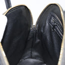 CELINE Macadam Canvas Hand Bag PVC Leather Black Gold Auth 178172A-19