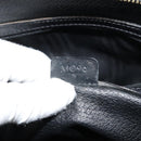 CELINE Macadam Canvas Hand Bag PVC Leather Black Gold Auth 178172A-12