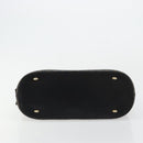 CELINE Macadam Canvas Hand Bag PVC Leather Black Gold Auth 178172A-5