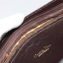 Christian Dior Trotter Canvas Shoulder Bag Brown Gold Auth 178175-15