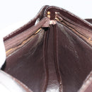 Christian Dior Trotter Canvas Shoulder Bag Brown Gold Auth 178175-19