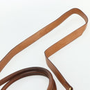 CELINE Macadam Canvas Hand Bag PVC Leather 2way Brown Gold Auth 178176-15