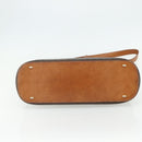 CELINE Macadam Canvas Hand Bag PVC Leather 2way Brown Gold Auth 178176-5