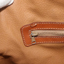 CELINE Macadam Canvas Hand Bag PVC Leather 2way Brown Gold Auth 178176-23