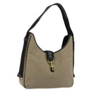 GUCCI Shoulder Bag Canvas Beige Gold 92735 Auth 178182A-1
