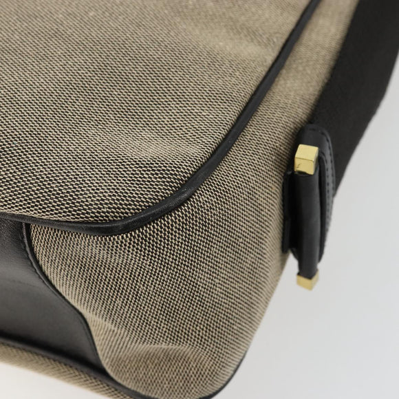 GUCCI Shoulder Bag Canvas Beige Gold 92735 Auth 178182A