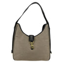 GUCCI Shoulder Bag Canvas Beige Gold 92735 Auth 178182A-2