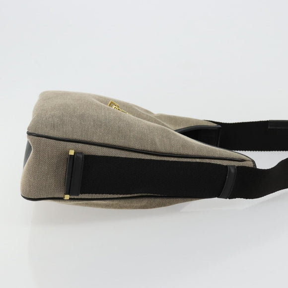 GUCCI Shoulder Bag Canvas Beige Gold 92735 Auth 178182A