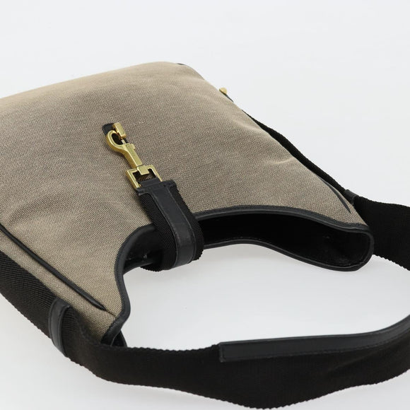 GUCCI Shoulder Bag Canvas Beige Gold 92735 Auth 178182A