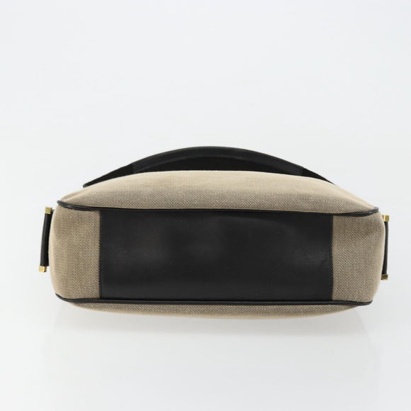 GUCCI Shoulder Bag Canvas Beige Gold 92735 Auth 178182A