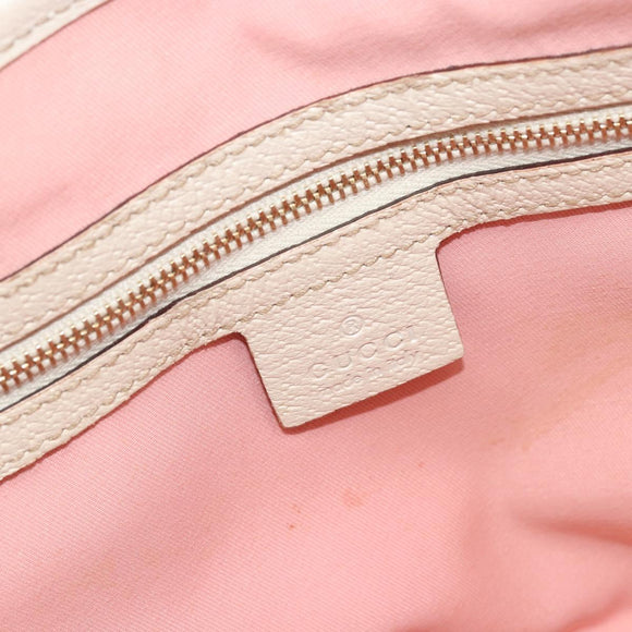 GUCCI GG Canvas Sherry Line Hand Bag Pink Gold 139261 Auth 178183