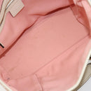 GUCCI GG Canvas Sherry Line Hand Bag Pink Gold 139261 Auth 178183-16