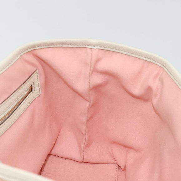 GUCCI GG Canvas Sherry Line Hand Bag Pink Gold 139261 Auth 178183