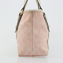 GUCCI GG Canvas Sherry Line Hand Bag Pink Gold 139261 Auth 178183-4