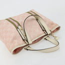 GUCCI GG Canvas Sherry Line Hand Bag Pink Gold 139261 Auth 178183-6