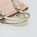 GUCCI GG Canvas Sherry Line Hand Bag Pink Gold 139261 Auth 178183-7