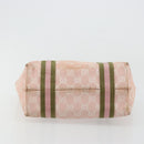 GUCCI GG Canvas Sherry Line Hand Bag Pink Gold 139261 Auth 178183-9