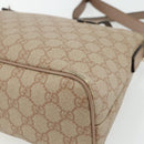 GUCCI GG Supreme Tote Bag PVC 2way Beige Gold 353440 Auth 178185-17