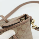 GUCCI GG Supreme Tote Bag PVC 2way Beige Gold 353440 Auth 178185-19