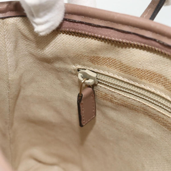 GUCCI GG Supreme Tote Bag PVC 2way Beige Gold 353440 Auth 178185