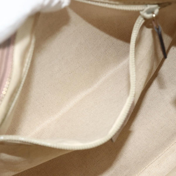 GUCCI GG Supreme Tote Bag PVC 2way Beige Gold 353440 Auth 178185