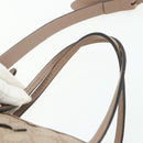 GUCCI GG Supreme Tote Bag PVC 2way Beige Gold 353440 Auth 178185-14