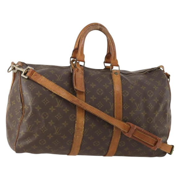 LOUIS VUITTON Monogram Keepall Bandouliere 45 Boston Bag M41418 LV Auth 178190