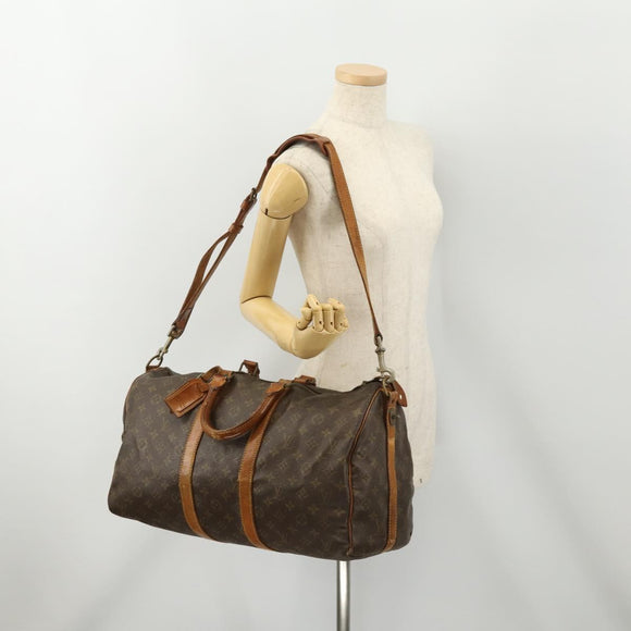 LOUIS VUITTON Monogram Keepall Bandouliere 45 Boston Bag M41418 LV Auth 178190