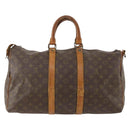 LOUIS VUITTON Monogram Keepall Bandouliere 45 Boston Bag M41418 LV Auth 178190-2