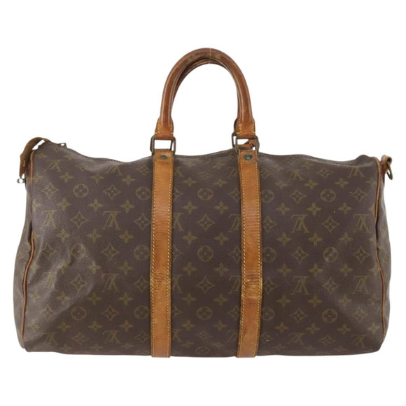 LOUIS VUITTON Monogram Keepall Bandouliere 45 Boston Bag M41418 LV Auth 178190