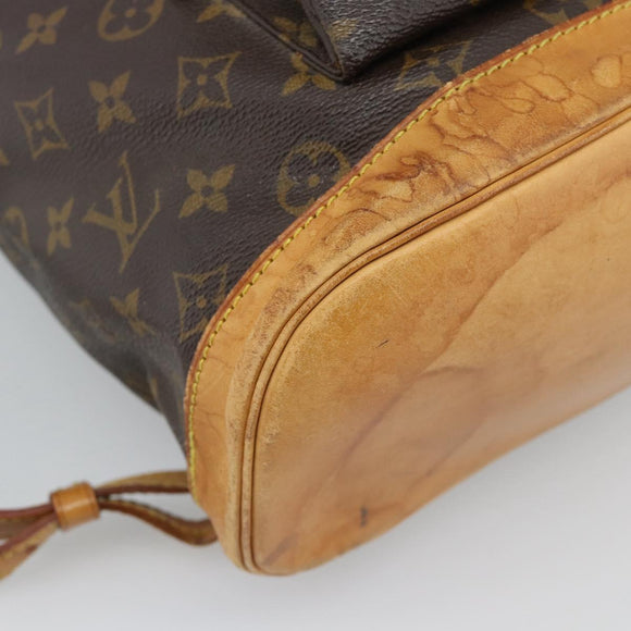 LOUIS VUITTON Monogram Montsouris GM Rugzak M51135 LV Auth 178192