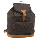 LOUIS VUITTON Monogram Montsouris GM Rugzak M51135 LV Auth 178192-1