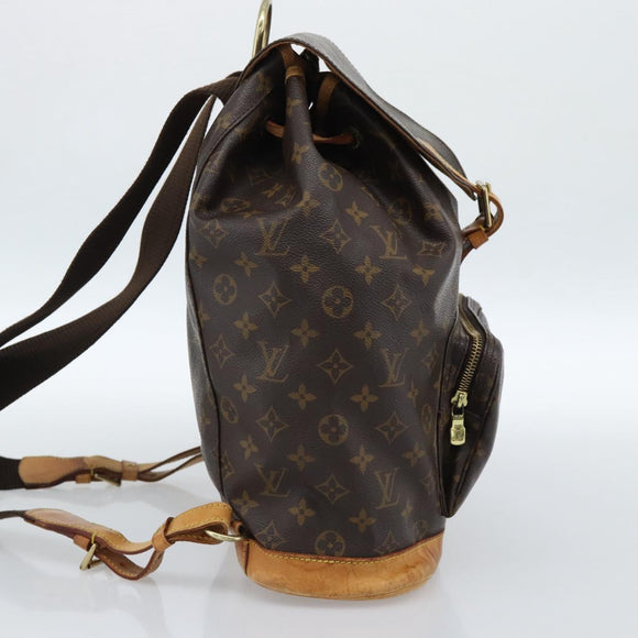 LOUIS VUITTON Monogram Montsouris GM Rugzak M51135 LV Auth 178192